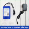 Pin sac 12v 15Ah kem sac pin