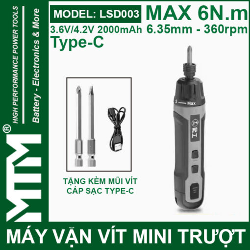 Vit truot 4V 5 cap 2000mah 6Nn Greener 1