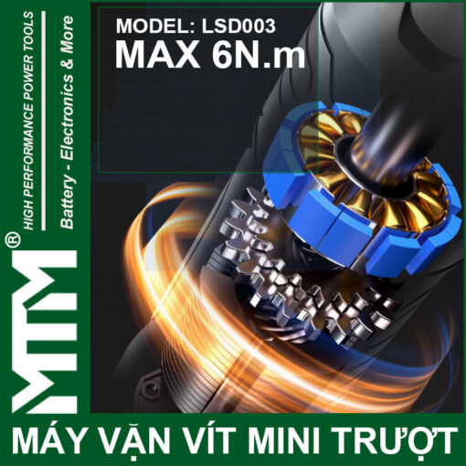 Vit truot 4V 5 cap 2000mah 6Nn Greener dong co