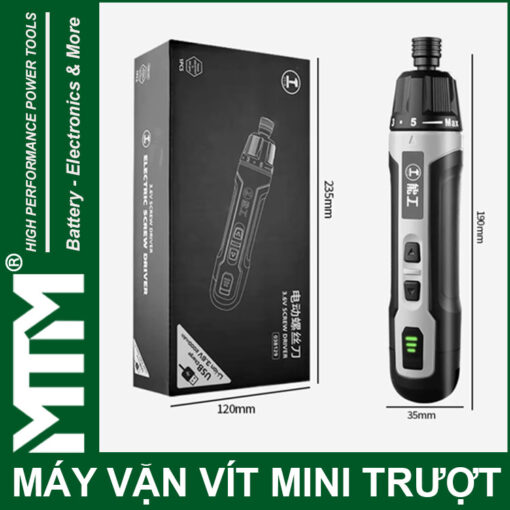 Vit truot 4V 5 cap 2000mah 6Nn Greener kich thuoc