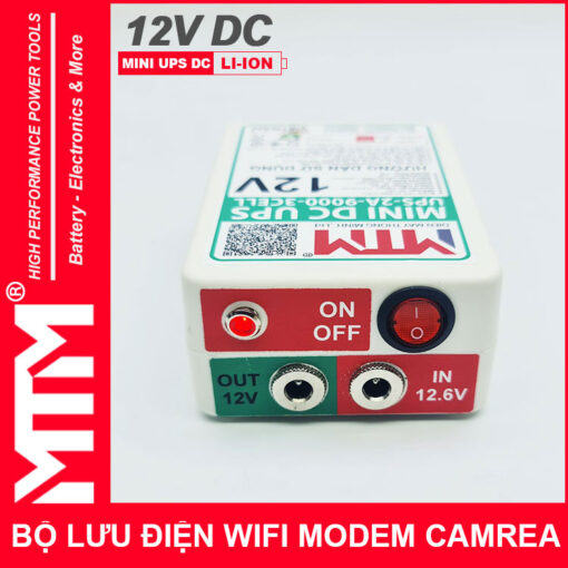 dien du phong wifi modem camera 12V 2A UPS DC 12V cong ket noi