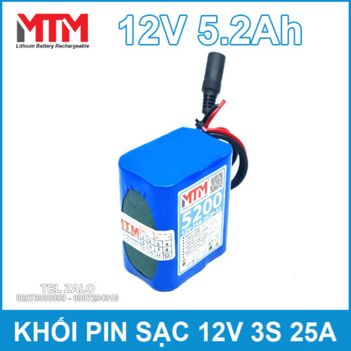 gia khoi pin 12V 3S 5200mah 25A 3