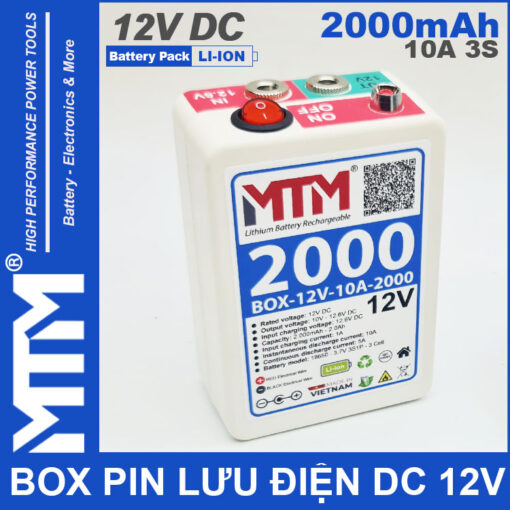 Bo luu dien DC 12V 10A 3S 2000mah MTM cao cap 1