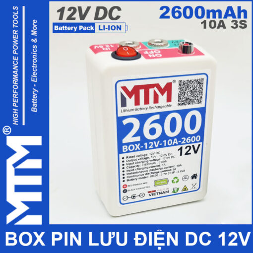 Bo luu dien DC 12V 10A 3S 2600mah MTM cao cap 1