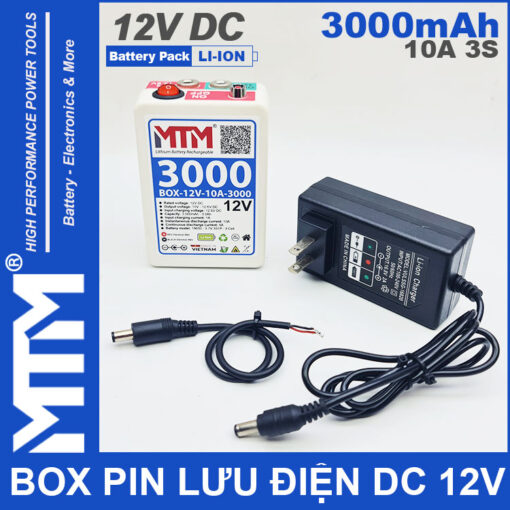 Bo luu dien DC 12V 10A 3S 3000mah MTM