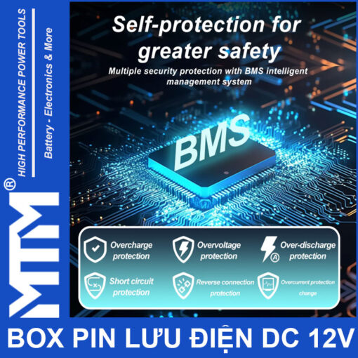 Bo luu dien DC 12V 10A 3S MTM BMS 1