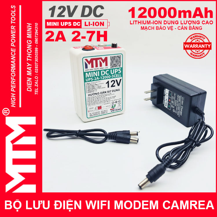 Bo Nguon Du Phong Wifi Modem Camera 12V 2A 12000mah UPS DC 12Vpsd Bo Nguon Du Phong Wifi Modem Camera 12V 2A 12000mah UPS DC 12Vpsd