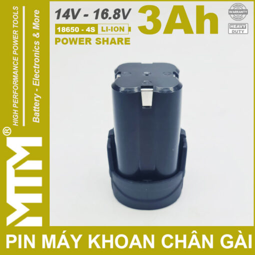 Pin may khoan van vit thiet bi 16V 3000mah 4S chan gai MTM chong soc cao cap