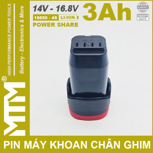 Pin may khoan van vit thiet bi 16V 3000mah 4S chan ghim