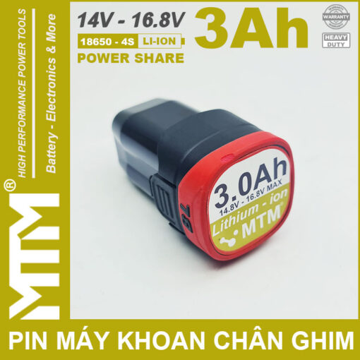 Pin may khoan van vit thiet bi 16V 3000mah 4S chan ghim MTM THONG SO