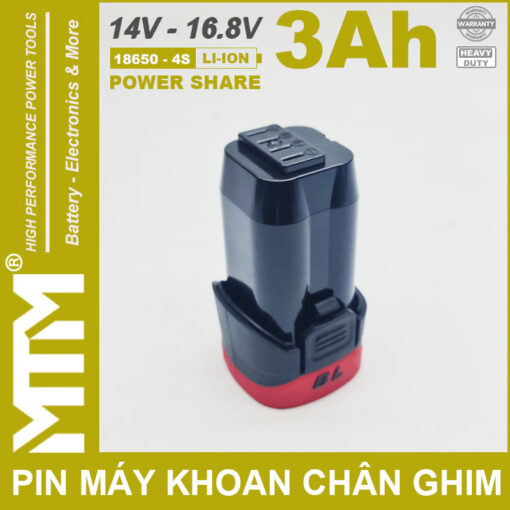 Pin may khoan van vit thiet bi 16V 3000mah 4S chan ghim MTM cao cap