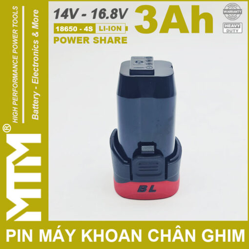 Pin may khoan van vit thiet bi 16V 3000mah 4S chan ghim MTM right