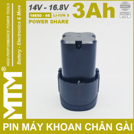 ban pin may khoan van vit thiet bi 16V 3000mah 4S chan gai MTM