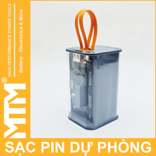 ban pin sac du phong 16000mah USB Micro TypeC lightning LED bao pin sac nhanh