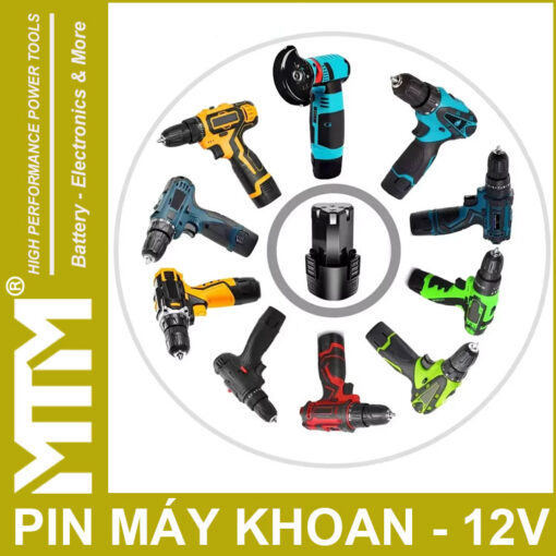 gia ban phu kien pin may khoan van vit thiet bi 12v 3000mah khe B MTM