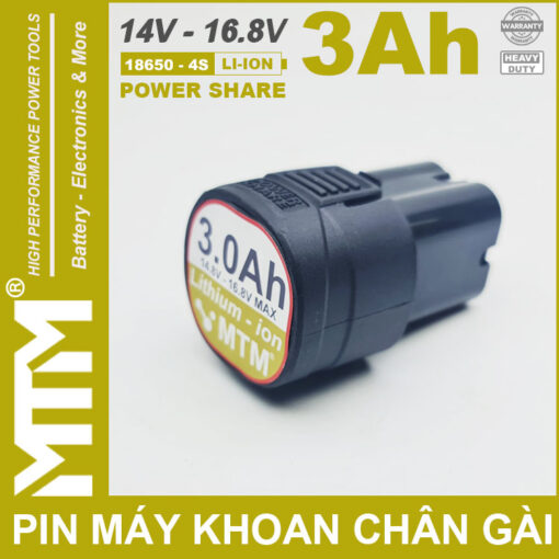 phan phoi pin may khoan van vit thiet bi 16V 3000mah 4S chan gai MTM