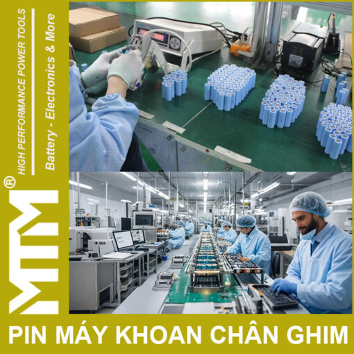 phan phoi pin may khoan van vit thiet bi 16V 3000mah 4S chan ghim MTM