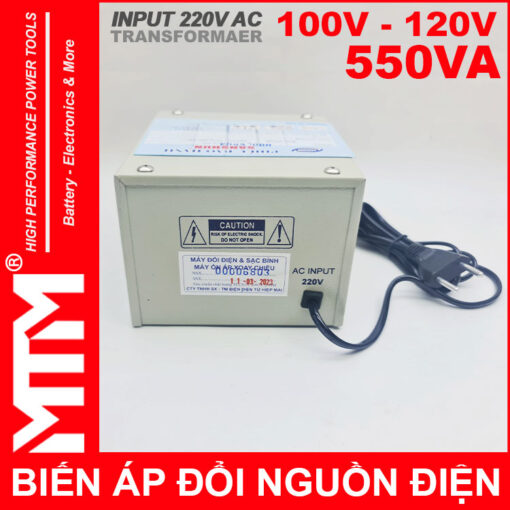 Bien ap 220v ra 110V 550VA Sanshun chinh hang cao cap