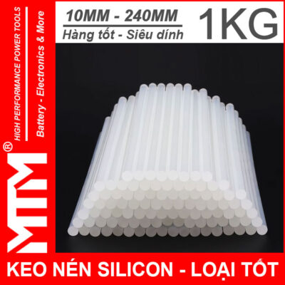 Keo nến Silicon lớn 10x240mm loại tốt - 1kg