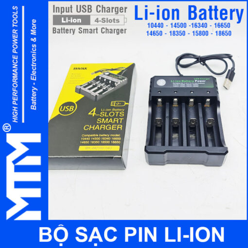 SAC PIN 18650 KHAY 4 CELL BANG CONG USB