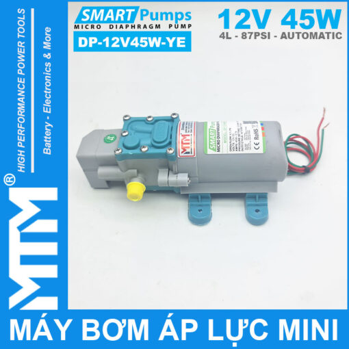 May bom ap luc mini tu dong 12V 45W 4L Smartpumps DP 12V45W YE chinh hang 1