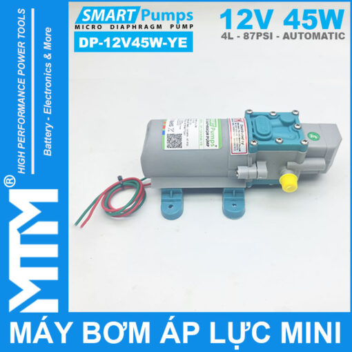 May bom ap luc mini tu dong 12V 45W 4L Smartpumps DP 12V45W YE gia re 1