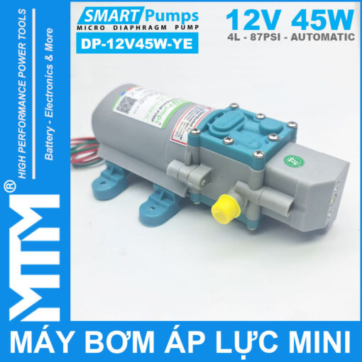 May bom ap luc mini tu dong 12V 45W 4L Smartpumps DP 12V45W YE gia tot chinh hang 1