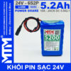 Pin sạc 24V 5.2Ah 6S2P 10A 6S MTM