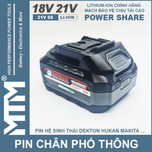Pin chan pho thong 10cell 80A Led bao pin 2 ben chinh hang 2