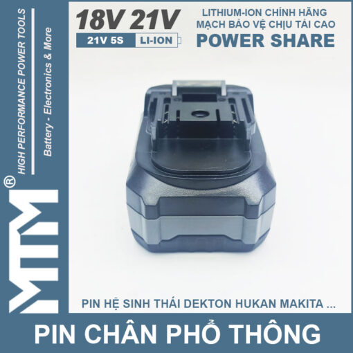 Pin chan pho thong 10cell 80A Led bao pin 2 ben mat sau 2