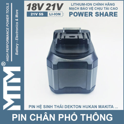 Pin chan pho thong 15cell 80A Led bao pin 2 ben mat sau 2