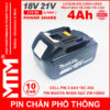 Pin chan pho thong makita 10cell 4Ah nhan sac zin chinh hang 1