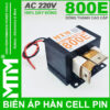 Biến áp máy hàn cell pin đồng thanh 220V 800E