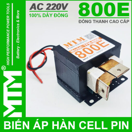 Biến áp máy hàn cell pin đồng thanh 220V 800E
