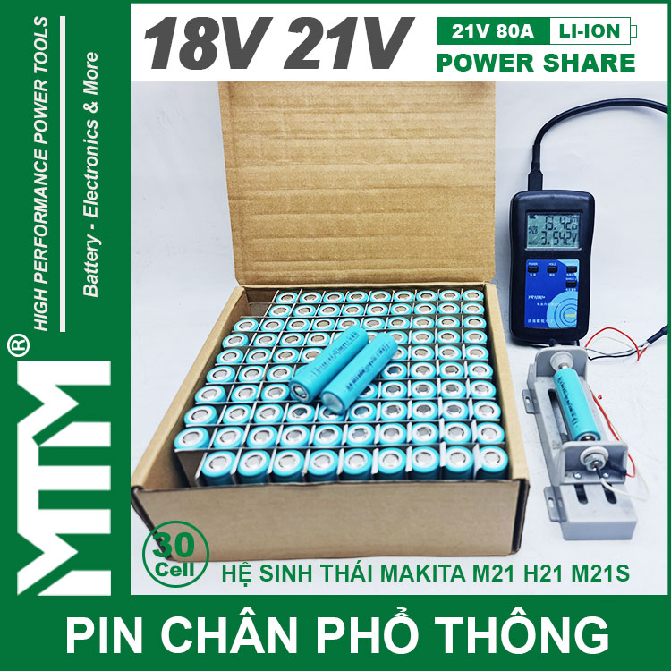 Cell Pin Moi Chan Pho Thong Makita Chong Soc 30 Cell