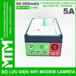 Cong Ket Noi Bo Nguon Du Phong Wifi Modem Camera UPS USB 5V 12V 5A 60000mah Led Bao Vont