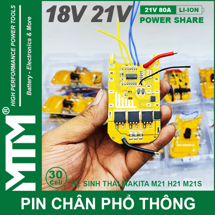 Mach 80A Pin Chan Pho Thong Makita Chong Soc 30 Cell