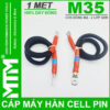 Cáp máy hàn cell pin M35 1 mét - Cos đồng mạ