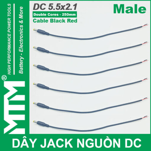 Day jack DC 250mm Duc loai 1