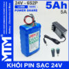 Pin sạc 24V 5.0Ah 6S2P 5A MTM kèm sạc