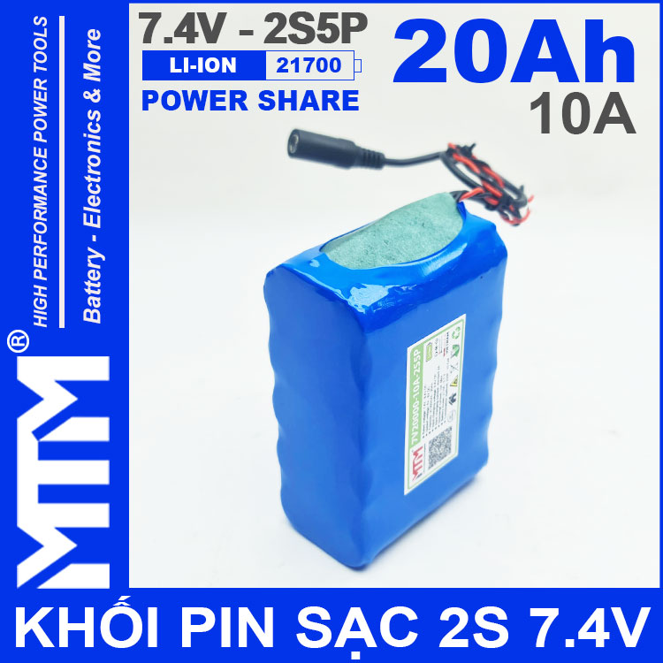 Pin 7V 8V 10A 2S5P 21700 MTM 20000mah Cao Cap Pin 7V 8V 10A 2S5P 21700 MTM 20000mah Cao Cap