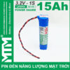 Pin đèn năng lượng mặt trời 3.2V 15Ah cell pin sắt LiFePo4 32140 MTM