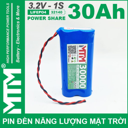 Pin den nang luong mat troi 3v2 30Ah 30000mAh cell pin sat Lifepo4 32140 1
