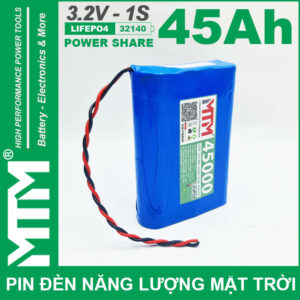 Pin Den Nang Luong Mat Troi 3v2 45Ah 45000mAh Cell Pin Sat Lifepo4 32140 Cao Cap