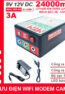 Bo Nguon Dien Du Phong Wifi Modem Camera 9V12V 3A 24000mah