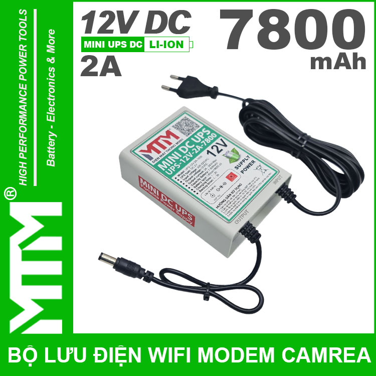 Bo Nguon Du Phong Wifi Modem Camera 12V 2A 7800mah Gia Re