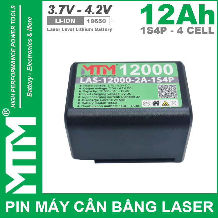 Pin May Ban Cot Can Bang Laser 1S4P 4 Cell 12000mah MTM Pin May Ban Cot Can Bang Laser 1S4P 4 Cell 12000mah MTM