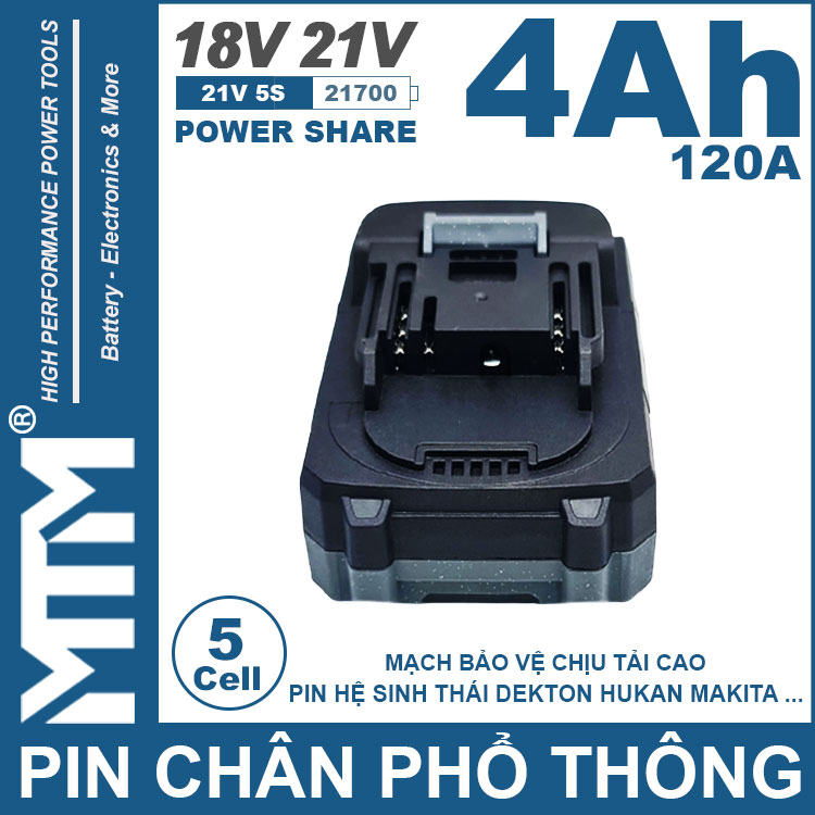 Pin Chan Pho Thong 21V 120A Led 2 Hong Cell 21700 4Ah Chinh Hang Gia Re Pin Chan Pho Thong 21V 120A Led 2 Hong Cell 21700 4Ah Chinh Hang Gia Re