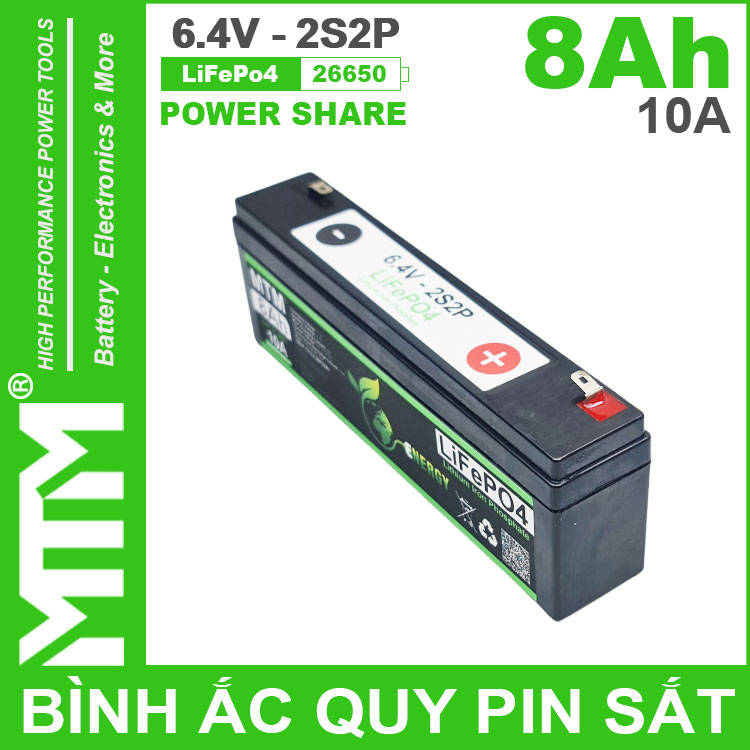Ban Binh Ac Quy Pin Sat 6V4 8Ah 2S2P Cell Pin Sat 26650 10A Ban Binh Ac Quy Pin Sat 6V4 8Ah 2S2P Cell Pin Sat 26650 10A
